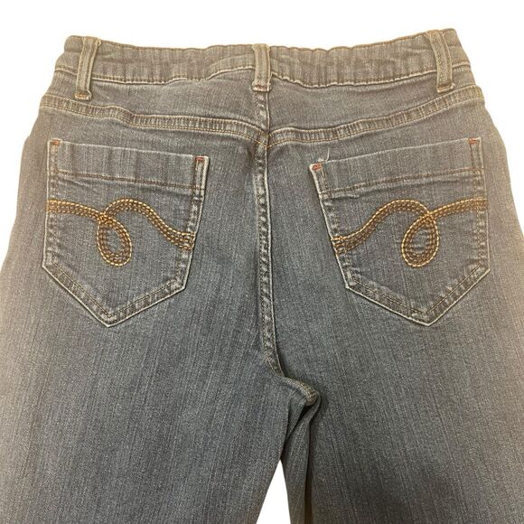 Smith’s Y2K Bootcut Jeans Size 6 Mid Rise Straight Leg Vintage Dark Wash Denim - Picture 8 of 10